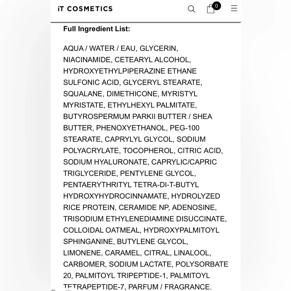 IT Cosmetics Confidence In A‎ Cream Anti-Aging Hydrating Moisturizer